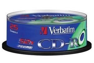 CD-R 700 MB CAKE box 25 ks