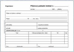 Příjmový pokladní doklad PÚ A6 NCR - 50 listů (BALOUŠEK-PT030)