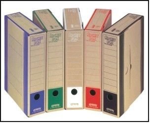 Archivní box EMBA - vnitřní 330 x 260 x 75 - barva kartonu
