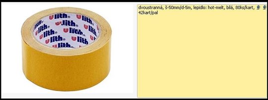 Lepic pska plastov 50 mm x 5 m oboustrann HOTMELT