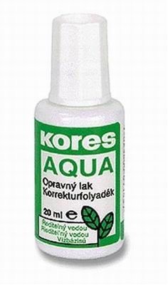 Opravn lak Kores Aqua s houbikou 20 ml