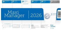 Stoln kalend Maximanager 2026 modr